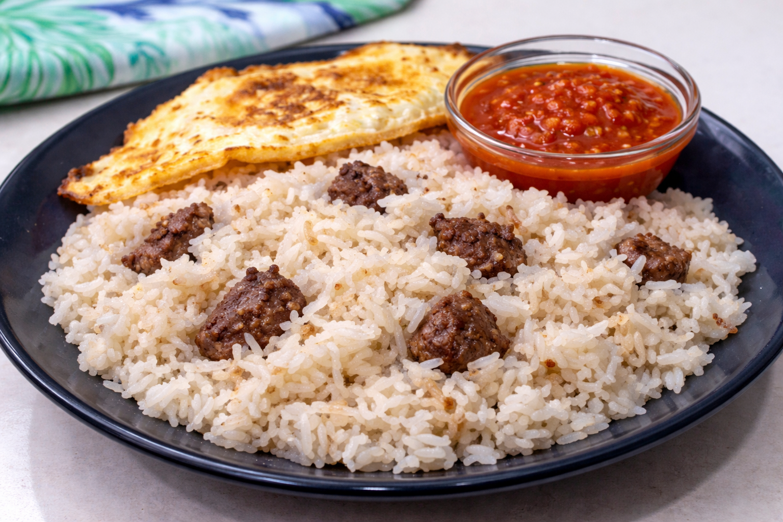 Ghanaian Angwa Mo Oil Rice with Braised Beef Recipe