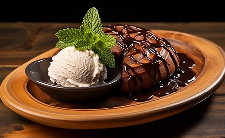 Molten choco ice cream